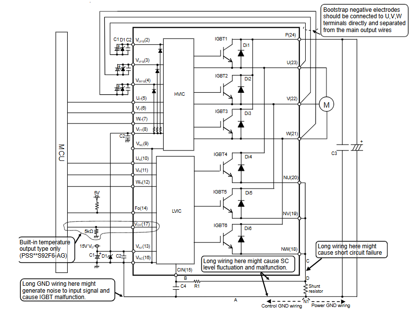 Example of Application Circuit of PSS20S92F6-AG